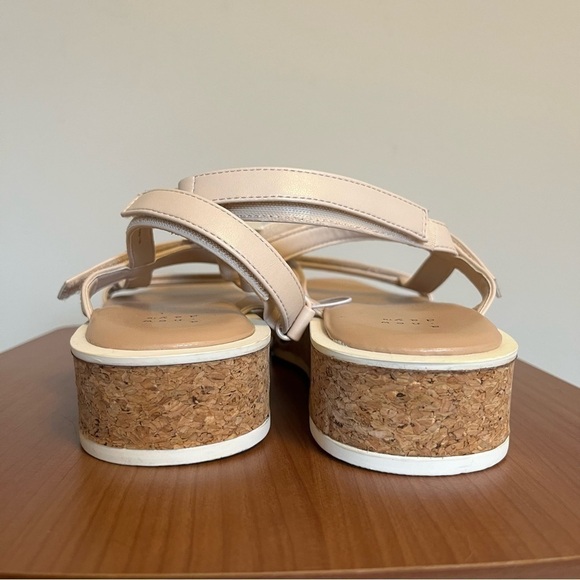 A New Day Nova Platform Cork Strappy Sandals - size 10 - Picture 2 of 6